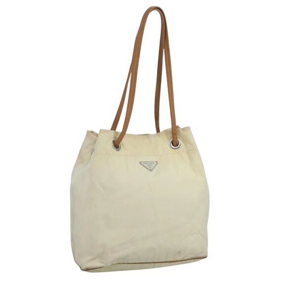 PRADA Shoulder Bag Nylon White Auth 109902 - Picture 2 of 15